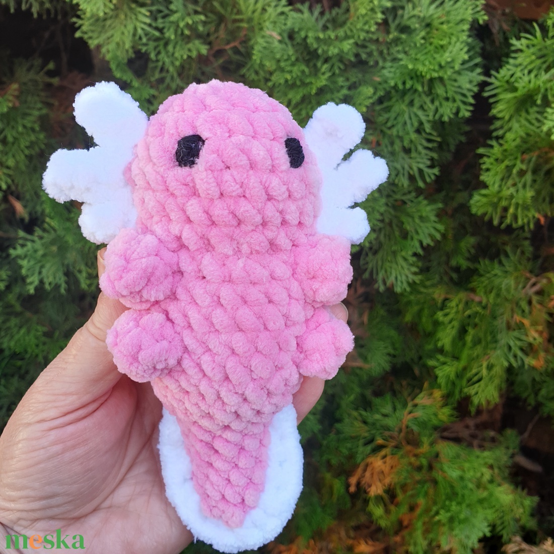 Horgolt axolotl - játék & sport - plüssállat & játékfigura - más figura - Meska.hu Horgolt axolotl - játék & sport - plüssállat & játékfigura - más figura - Meska.hu