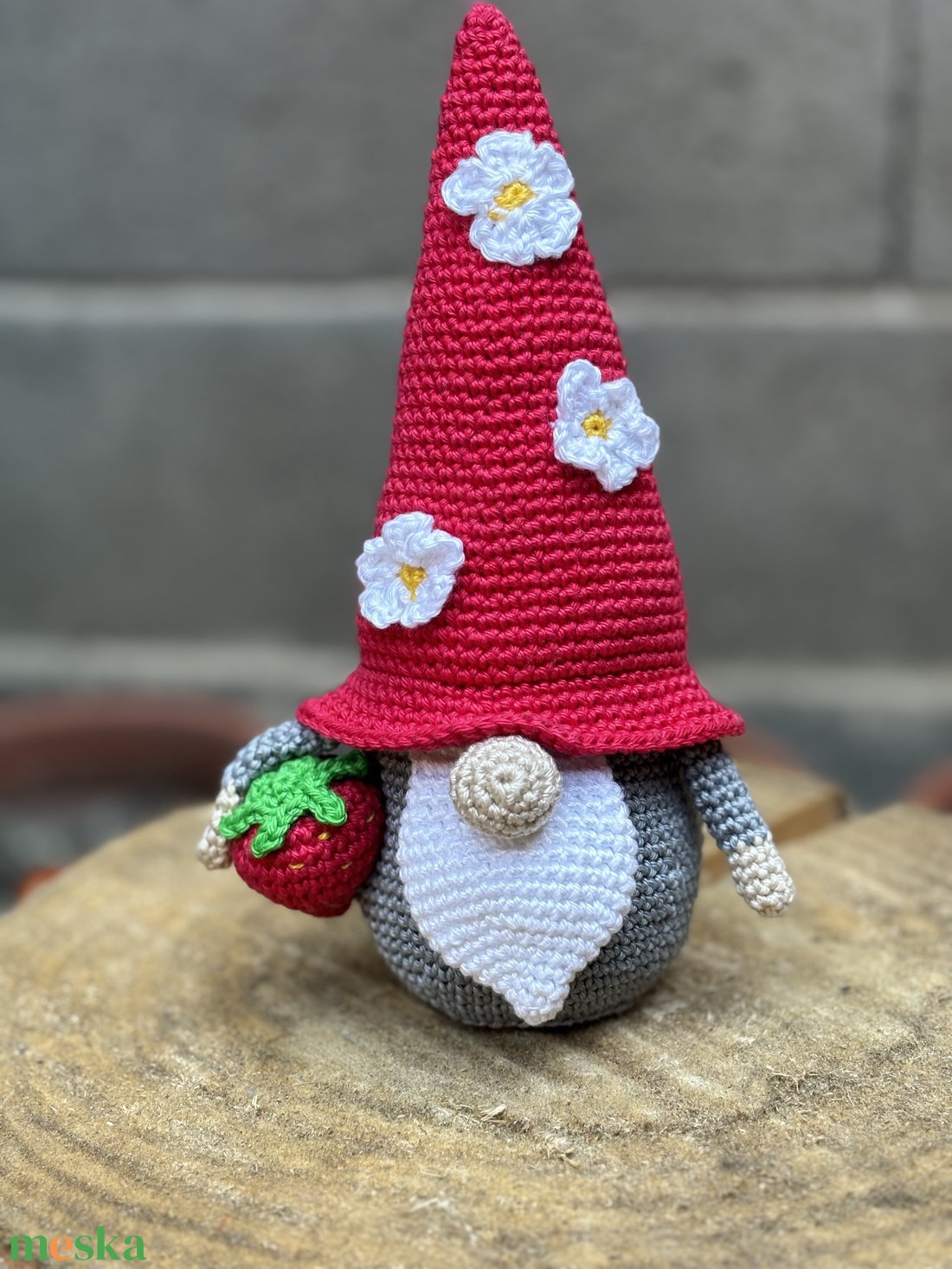 Horgolt epres manó - otthon & életmód - dekoráció - manók - Meska.hu