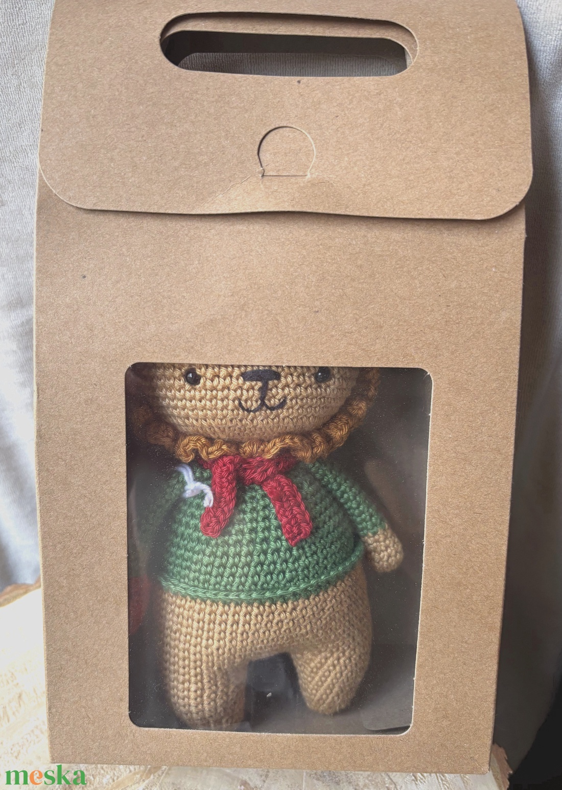 Horgolt oroszlán - játék & sport - plüssállat & játékfigura - más figura - Meska.hu