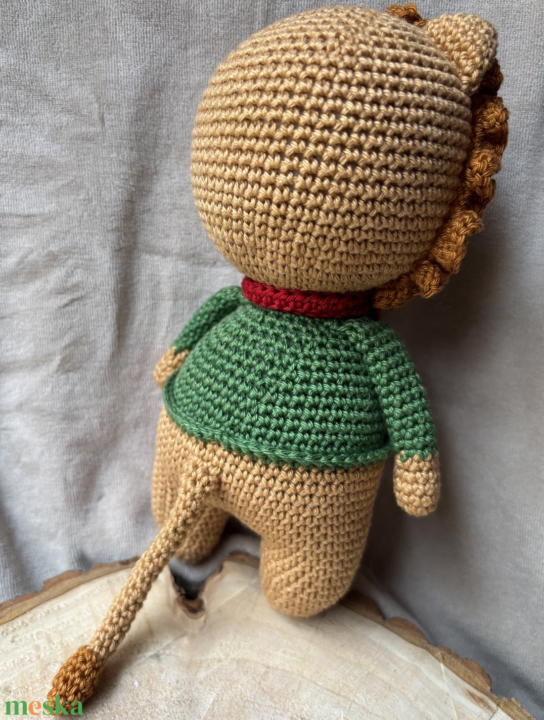 Horgolt oroszlán - játék & sport - plüssállat & játékfigura - más figura - Meska.hu