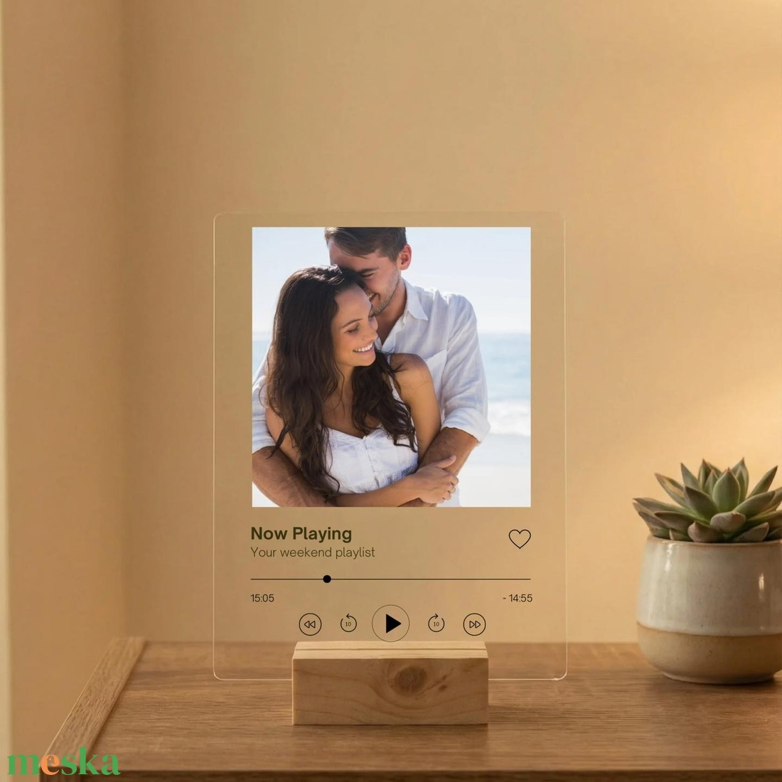 Egyedi Spotify-stílusú akril kép � a Ti közös dalotokkal  - otthon & életmód - dekoráció - kép & falikép - táblakép - Meska.hu