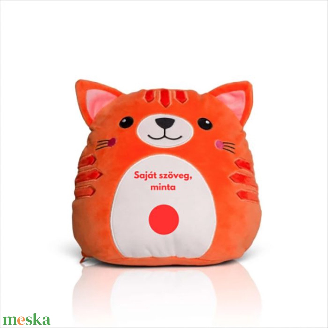 Egyedi feliratos plüss cica személyre szabható hasrésszel - játék & sport - plüssállat & játékfigura - cica - Meska.hu