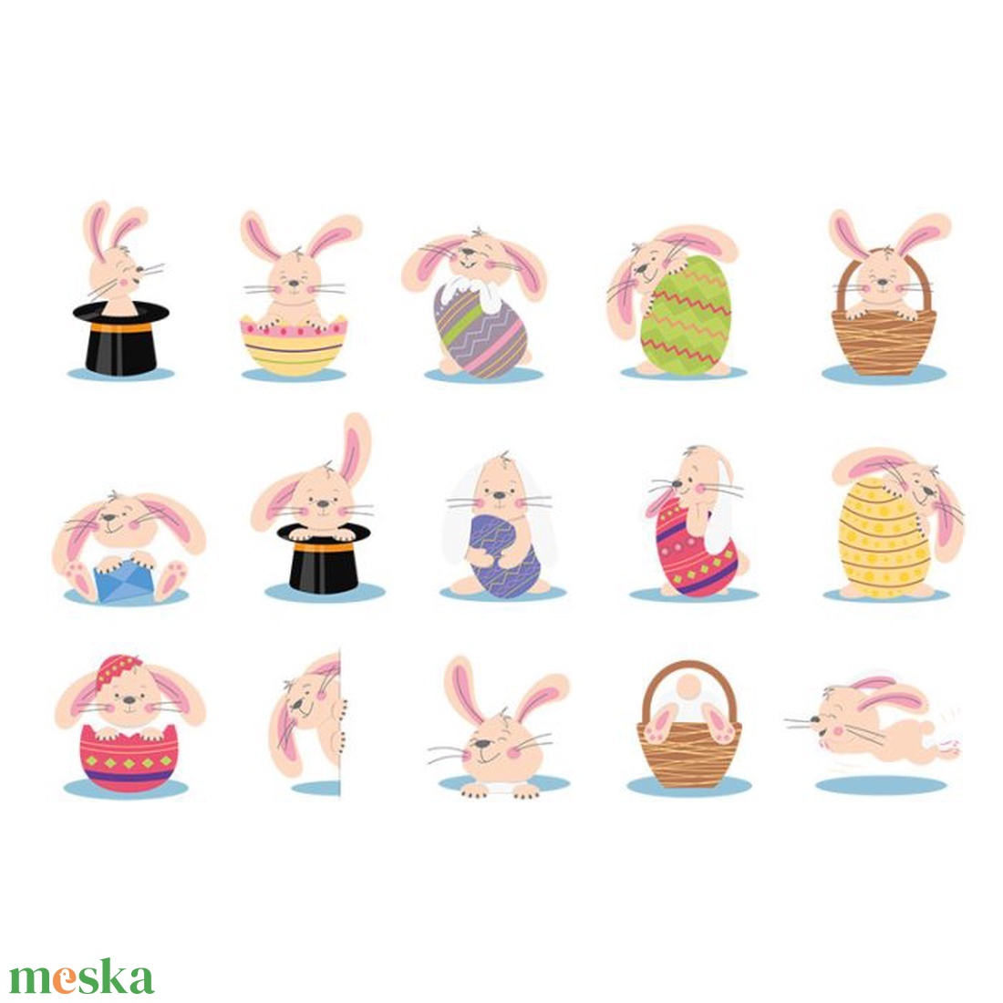 Húsvéti ideiglenes tetoválás szett � A/4-es íven - esküvő - emlék & ajándék - köszönőajándék - Meska.hu