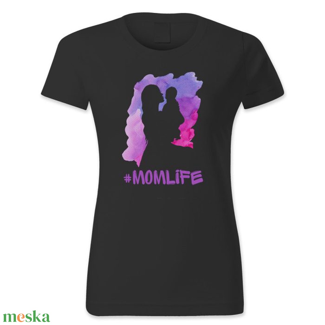 Momlife feliratos póló � stílusos és őszinte darab anyukáknak - ruha & divat - női ruha - póló, felső - Meska.hu