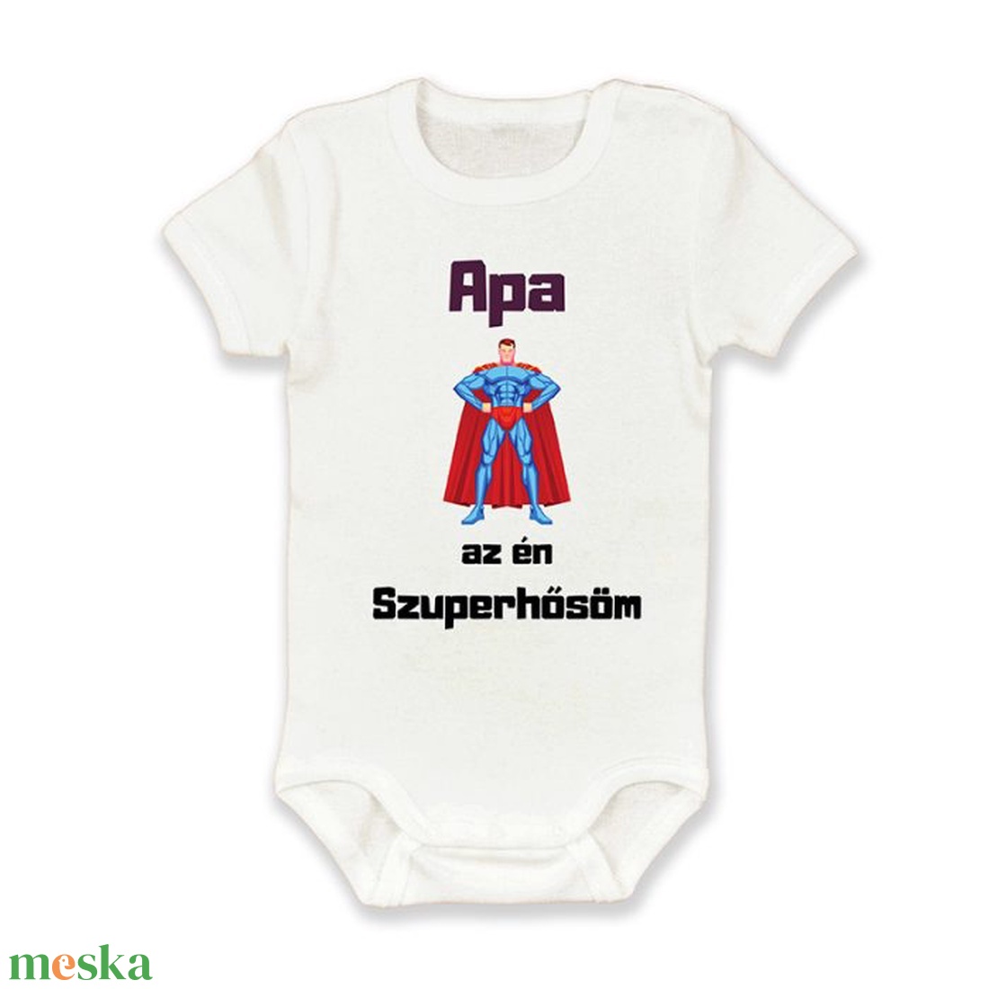 Apa az én szuperhősöm baba bodyk és gyerekpólók - ruha & divat - gyerekruha - póló - Meska.hu