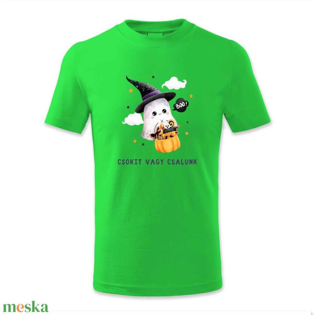 Csokit vagy csalunk? Boo! baba body / gyerek póló  - ruha & divat - gyerekruha - póló - Meska.hu