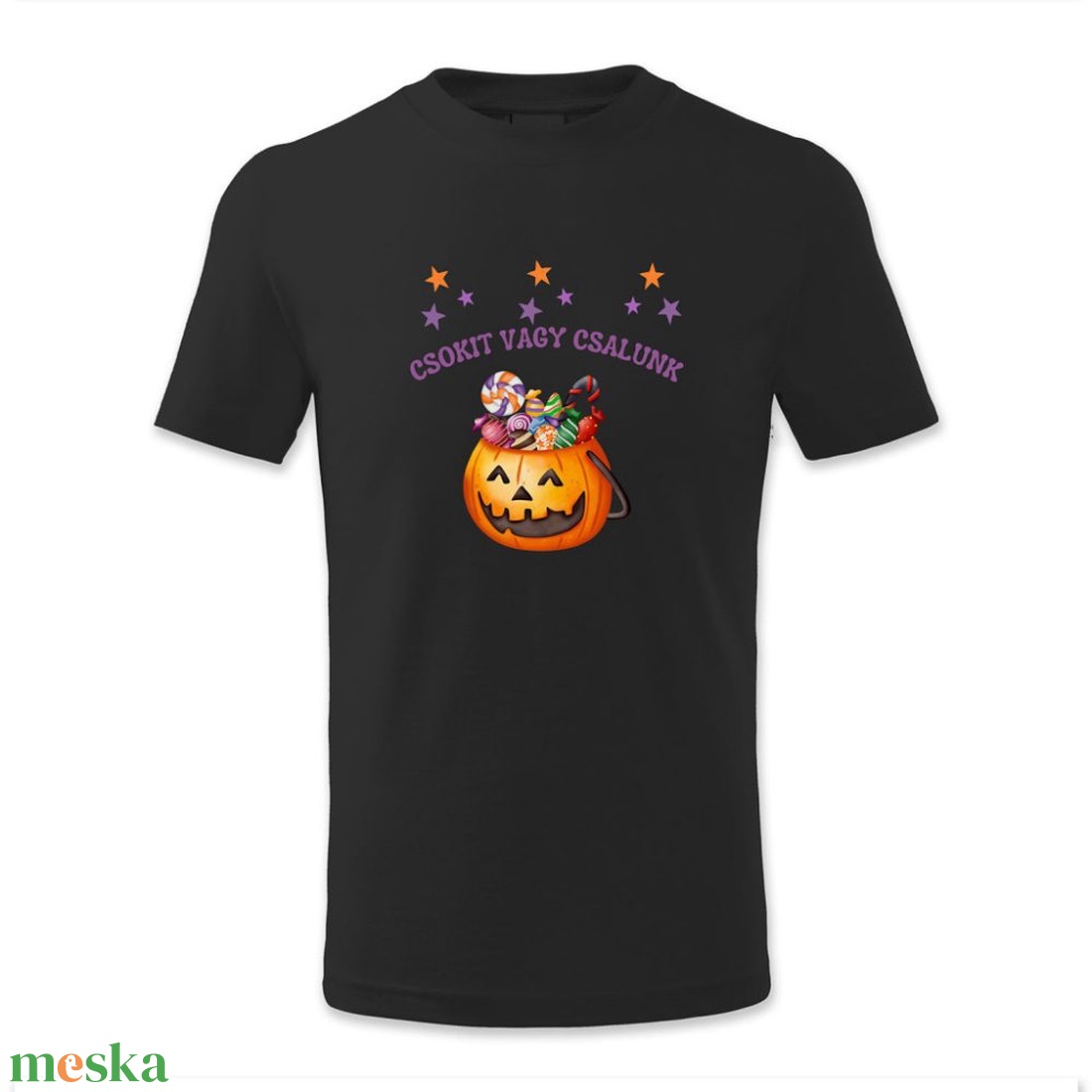 Csokit vagy csalunk! � Cukorkás Halloween gyerek póló és baba body - ruha & divat - gyerekruha - póló - Meska.hu