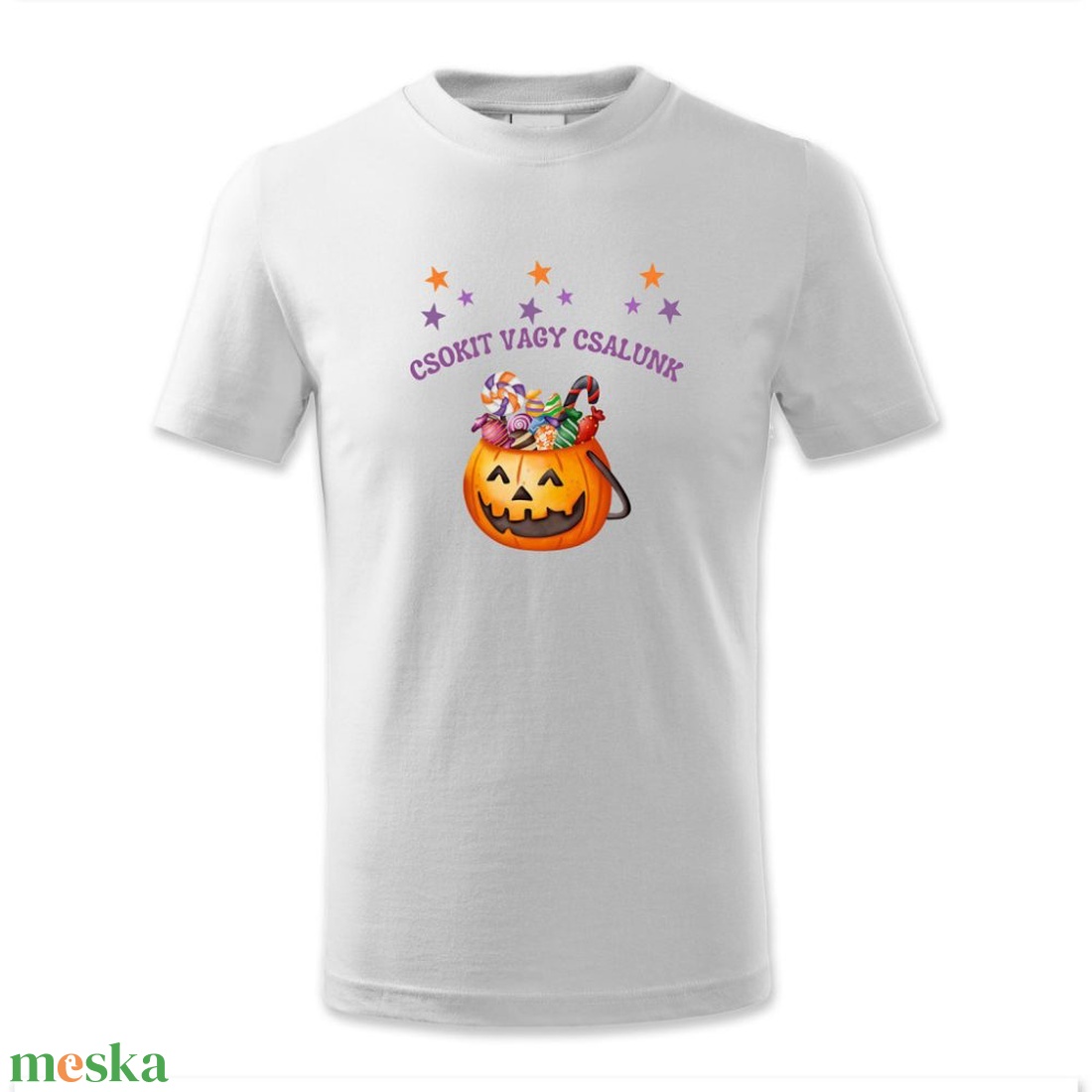 Csokit vagy csalunk! � Cukorkás Halloween gyerek póló és baba body - ruha & divat - gyerekruha - póló - Meska.hu