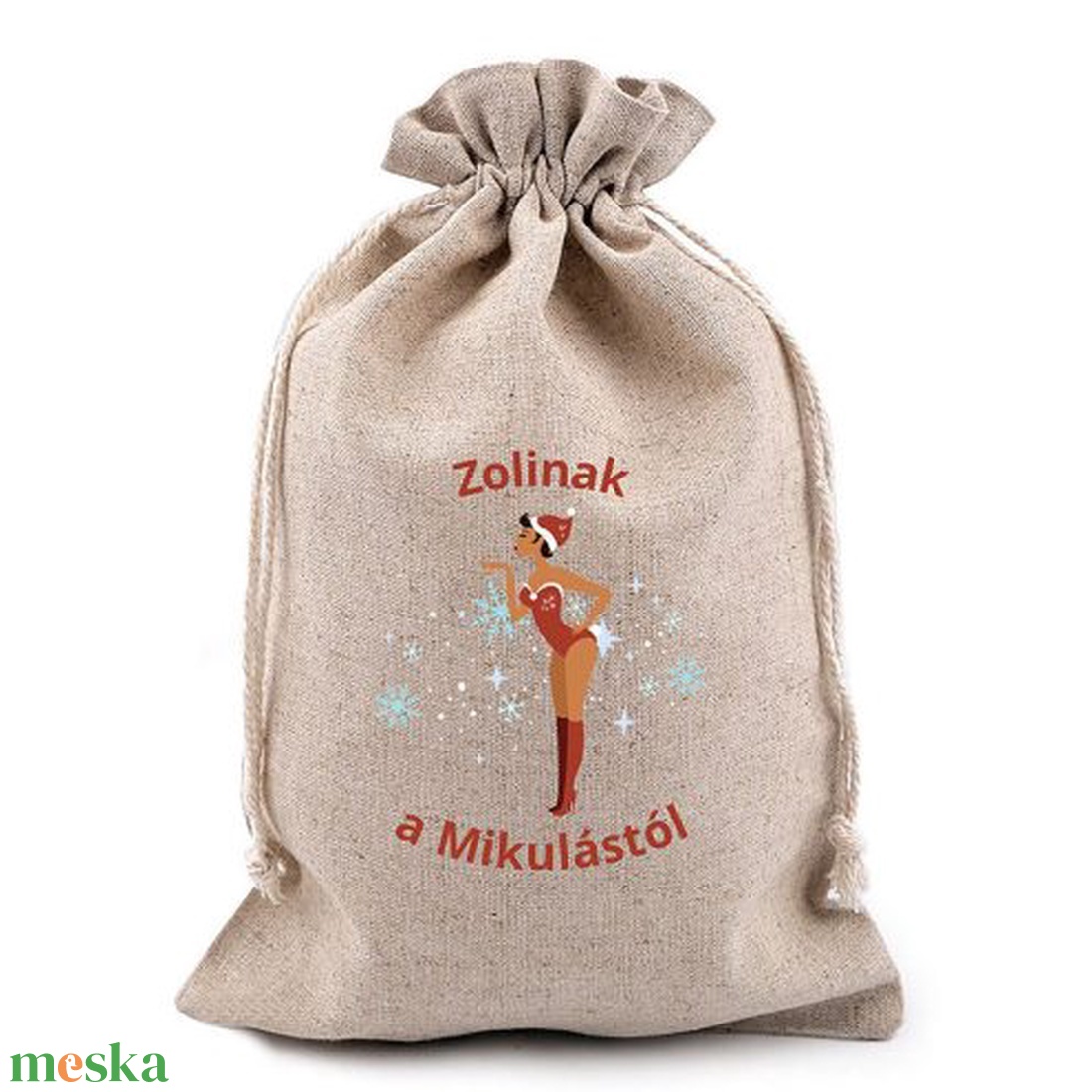Egyedi Mikulászsák, személyre szabva - otthon & életmód - papír, írószer - ajándékozás kellékei - ajándékzsák, csomagolás - Meska.hu