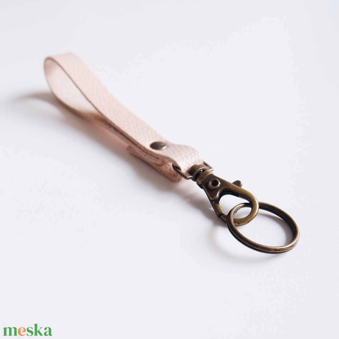 Sand Salmon MINI Karabineres duplakarikás kulcstartó - táska & tok - kulcstartó & táskadísz - kulcstartó - Meska.hu