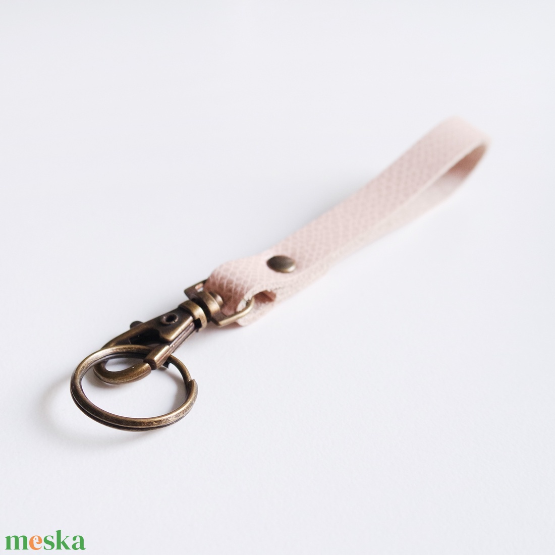 Sand Salmon MINI Karabineres duplakarikás kulcstartó - táska & tok - kulcstartó & táskadísz - kulcstartó - Meska.hu