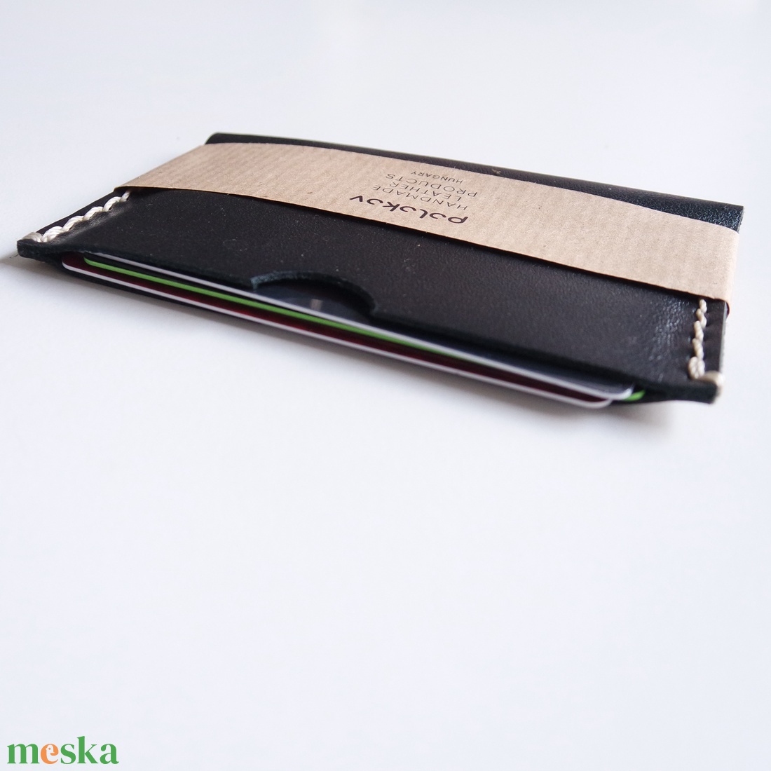 Fekete bankkártya tok - táska & tok - pénztárca & más tok - kártyatartó & irattartó - Meska.hu