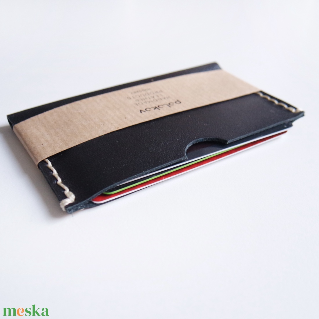 Fekete bankkártya tok - táska & tok - pénztárca & más tok - kártyatartó & irattartó - Meska.hu