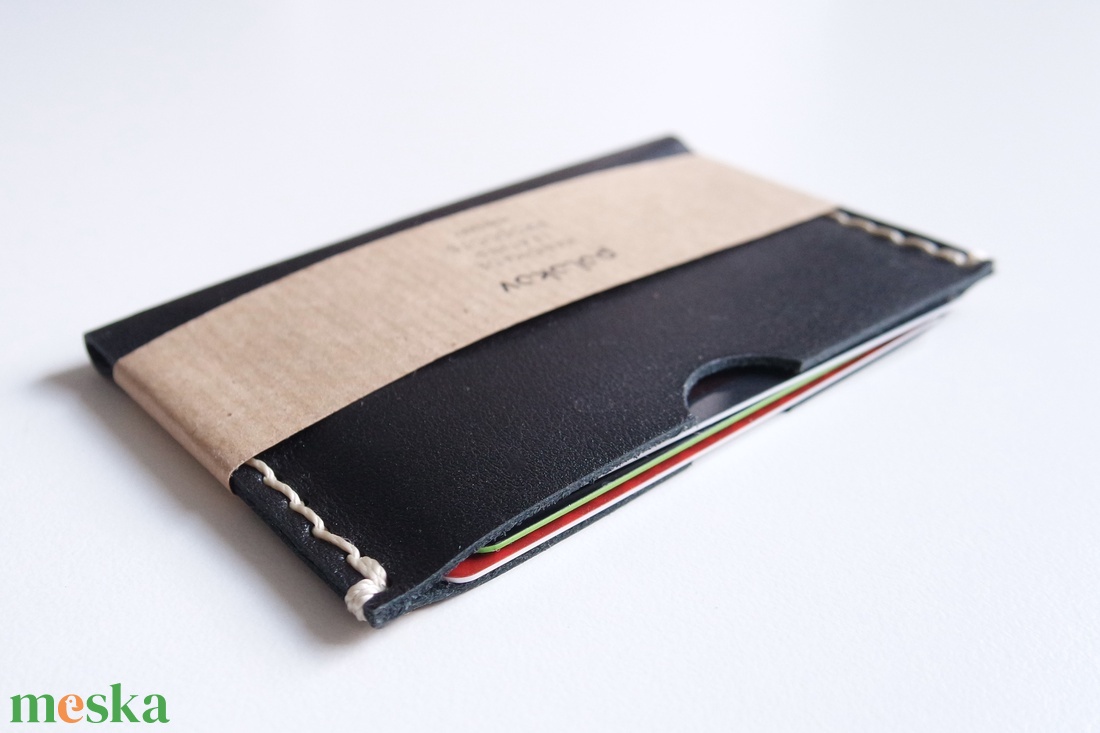 Fekete bankkártya tok - táska & tok - pénztárca & más tok - kártyatartó & irattartó - Meska.hu