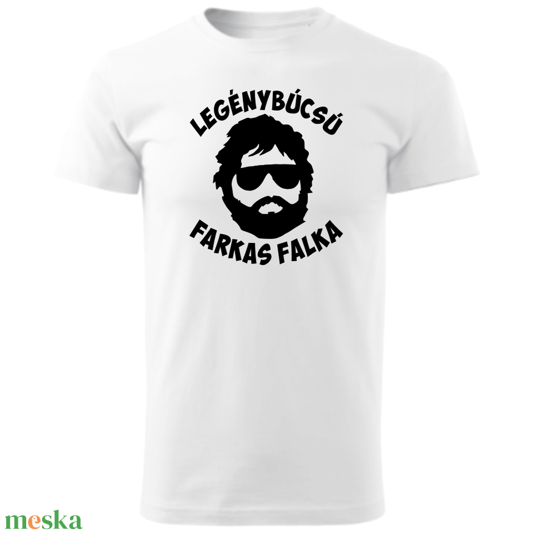 Legénybúcsú póló, LEGÉNYBÚCSÚ  FARKAS FALKA akciós termékkép 1