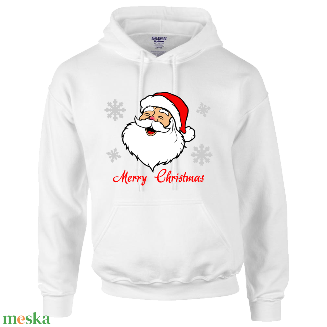 Karácsonyi kapucnis felnőt pulóver Télapóval - karácsony - karácsonyi ruházat - karácsonyi póló & pulcsi - Meska.hu