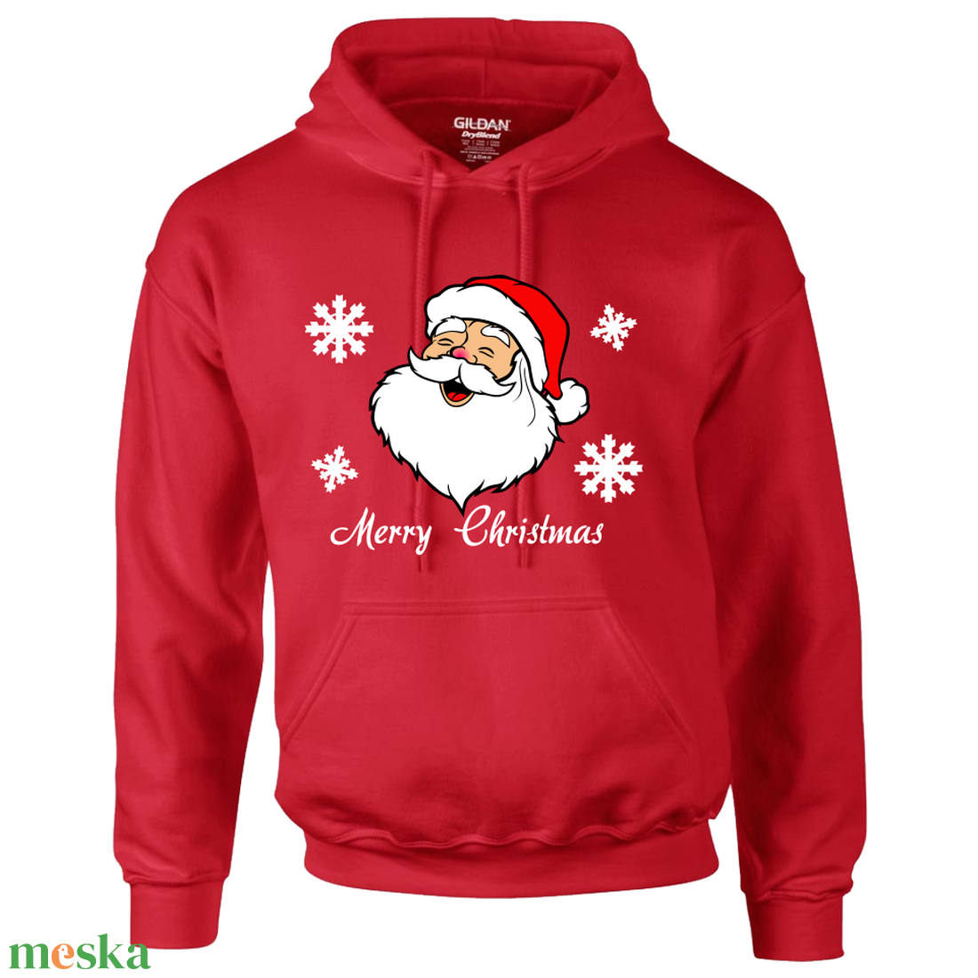 Karácsonyi kapucnis gyermek pulóver Télapóval - karácsony - karácsonyi ruházat - karácsonyi póló & pulcsi - Meska.hu