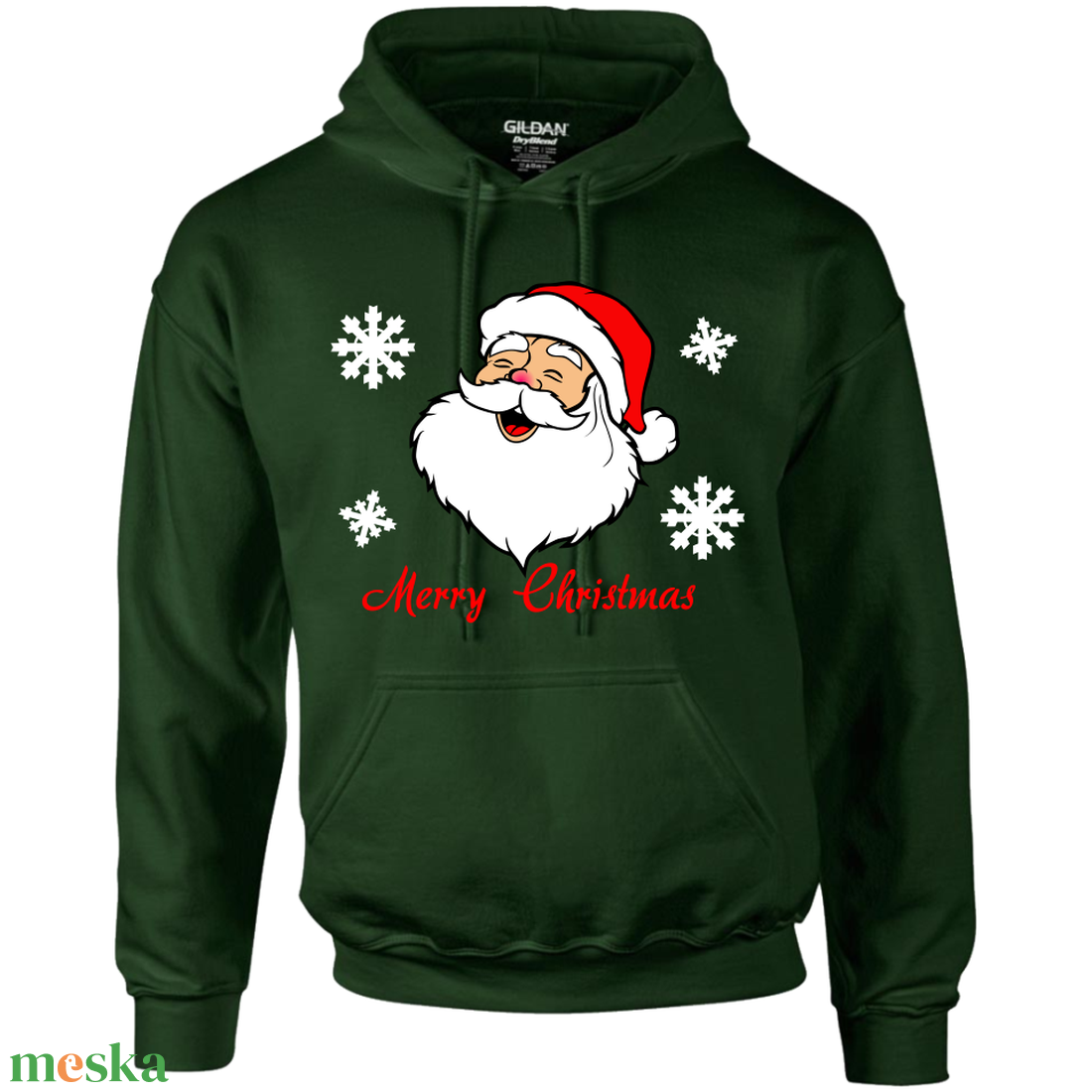 Karácsonyi kapucnis gyermek pulóver Télapóval - karácsony - karácsonyi ruházat - karácsonyi póló & pulcsi - Meska.hu