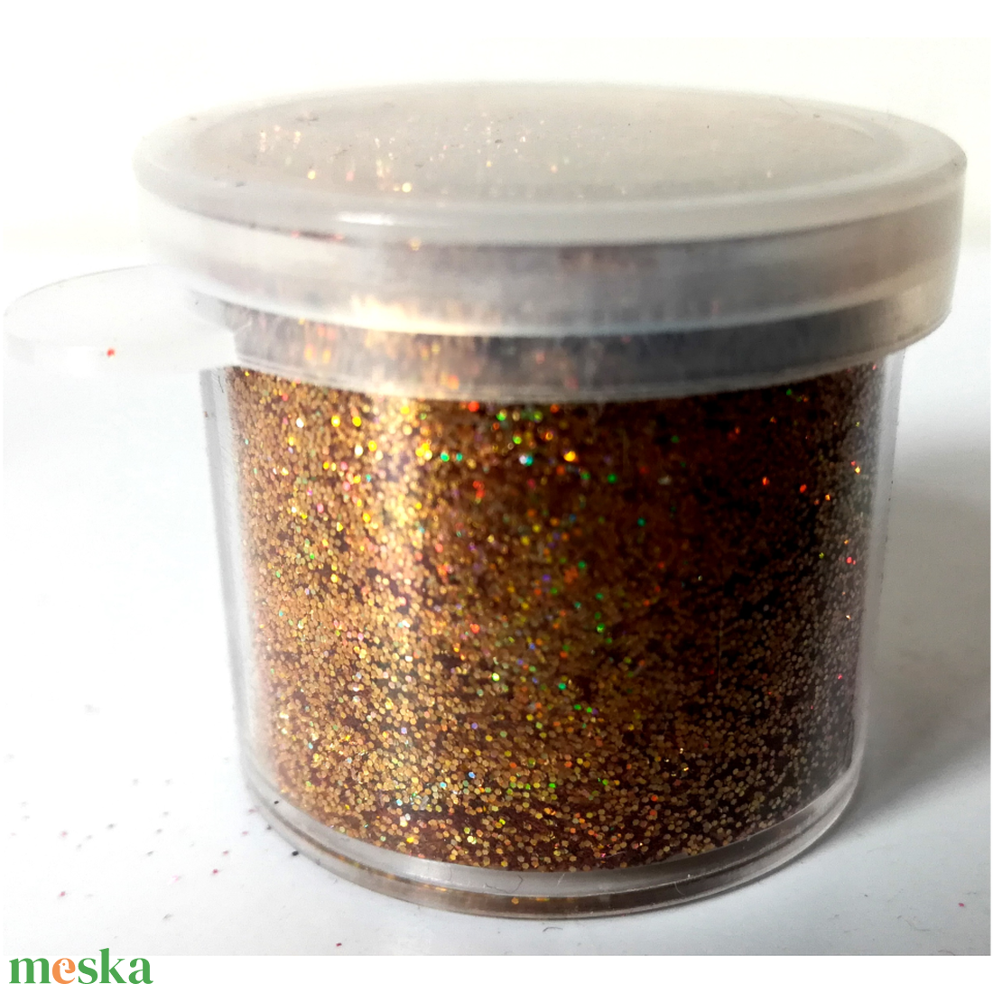 Glitter, csillámpor, arany hologrammos - festék - pigmentpor - Meska.hu