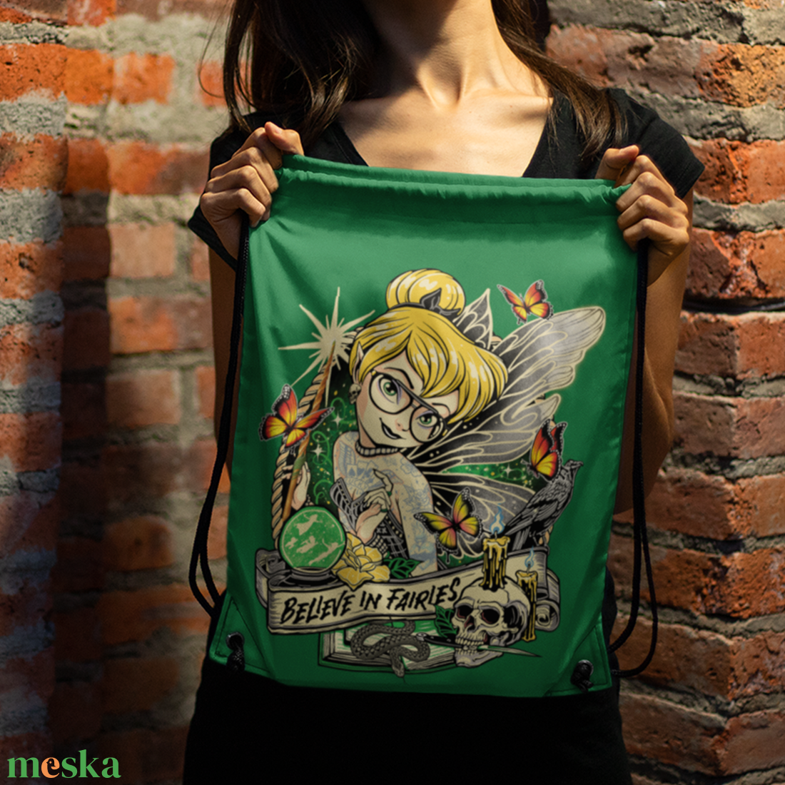 Believe in Fairles  Fantasy tornazsák - táska & tok - hátizsák - tornazsák, gymbag - Meska.hu