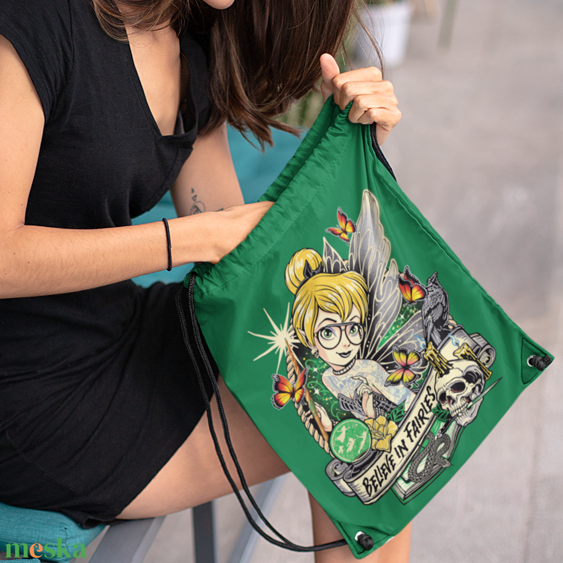 Believe in Fairles  Fantasy tornazsák - táska & tok - hátizsák - tornazsák, gymbag - Meska.hu