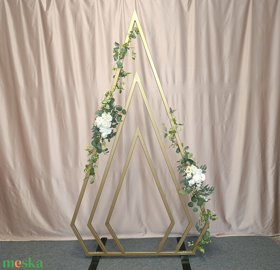 Gyémánt boldogságkapu - bérelhető - esküvő - dekoráció - helyszíni dekor - Meska.hu