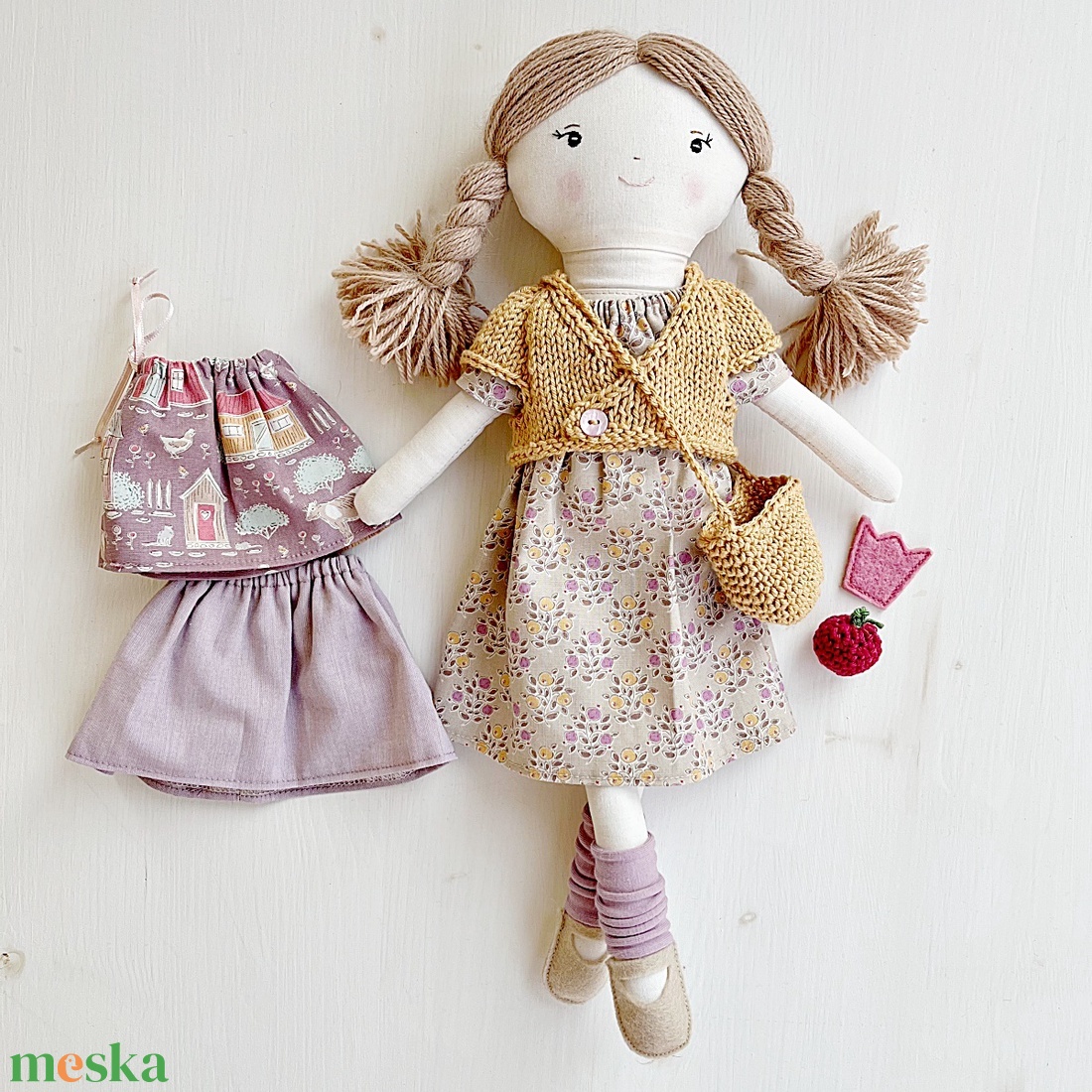  Panni textilbaba - játék & sport - baba & babaház - öltöztethető baba - Meska.hu