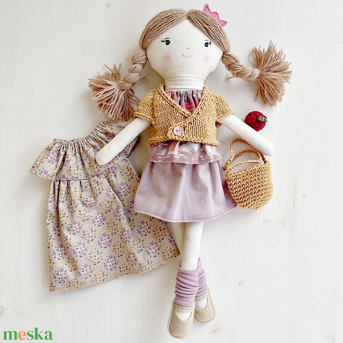  Panni textilbaba - játék & sport - baba & babaház - öltöztethető baba - Meska.hu