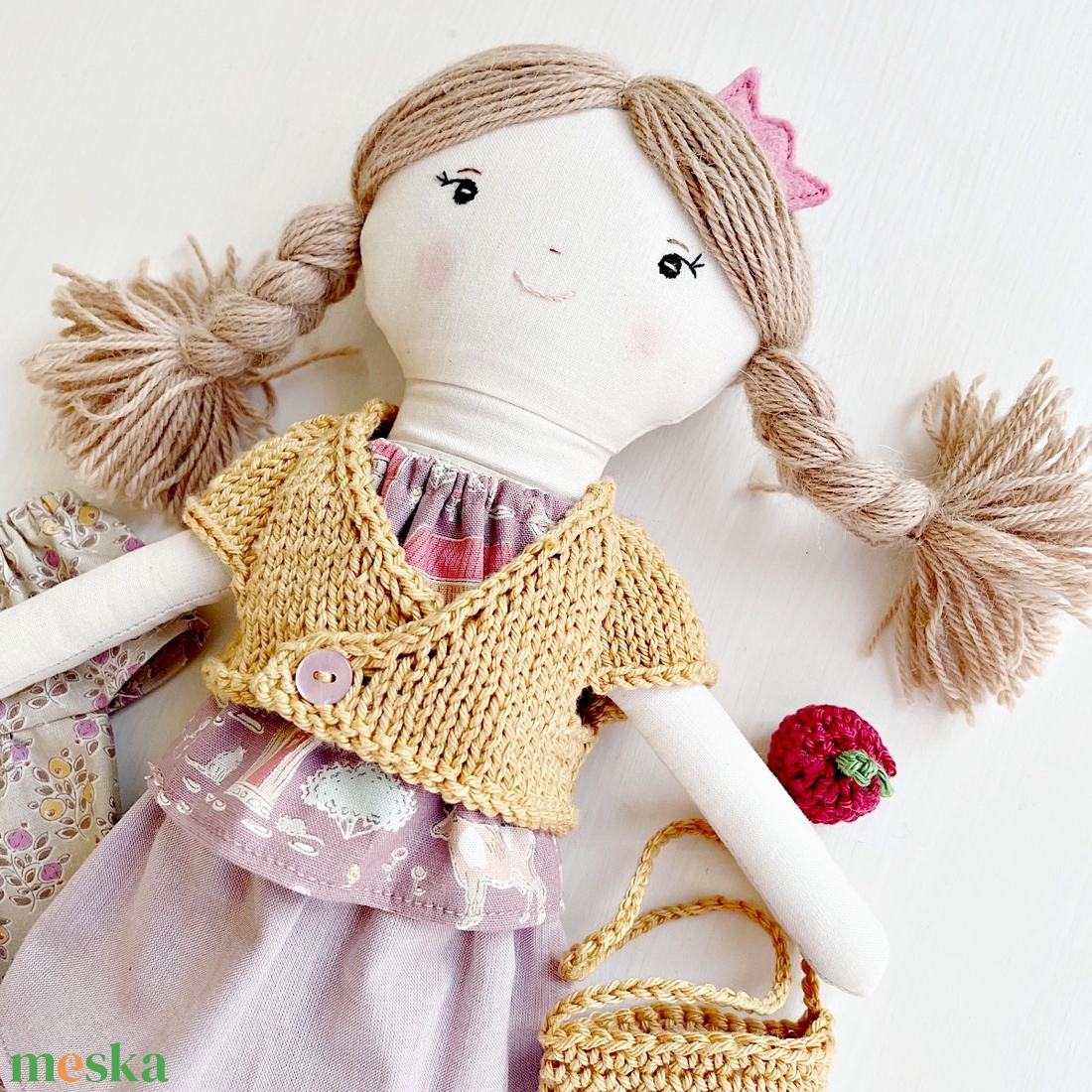  Panni textilbaba - játék & sport - baba & babaház - öltöztethető baba - Meska.hu