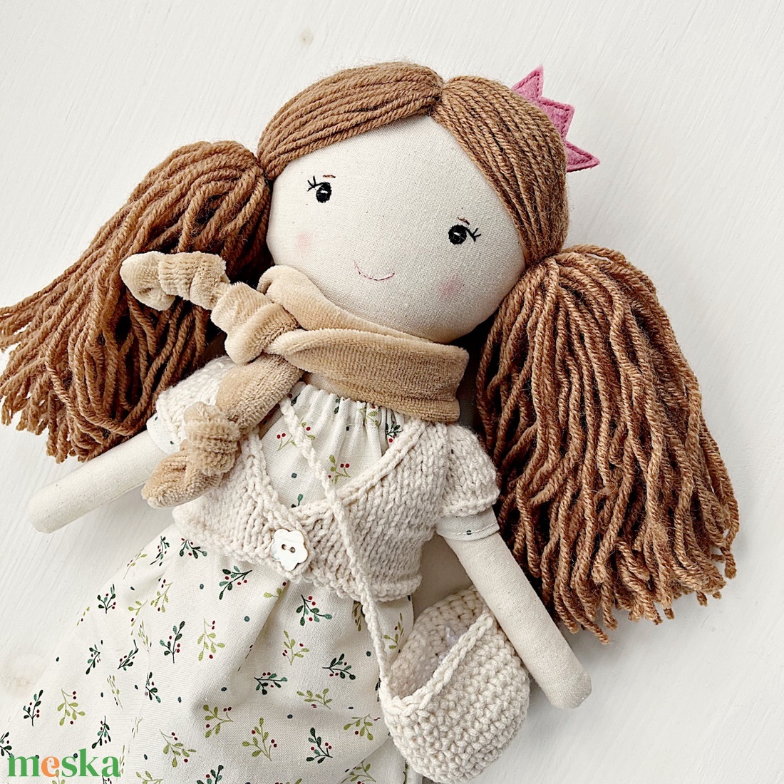  Emi textilbaba - játék & sport - baba & babaház - öltöztethető baba - Meska.hu