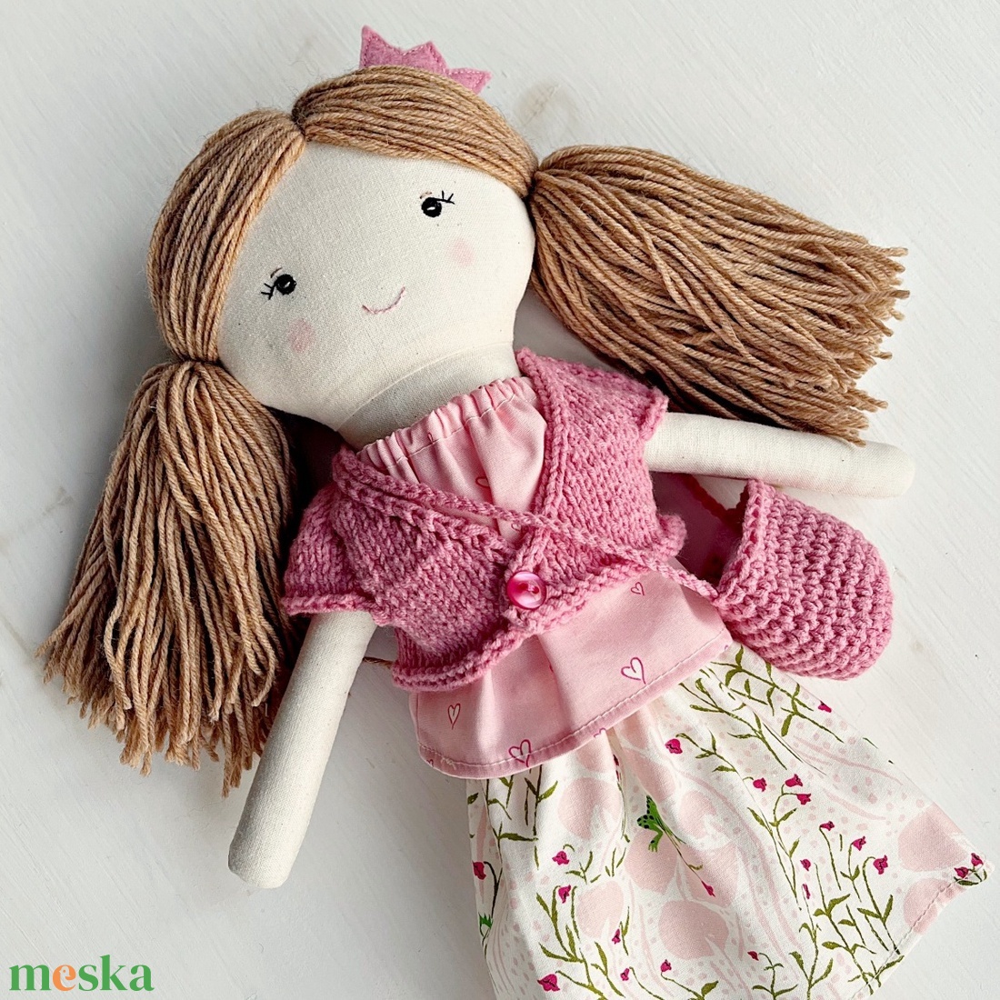  Bella textilbaba - játék & sport - baba & babaház - öltöztethető baba - Meska.hu