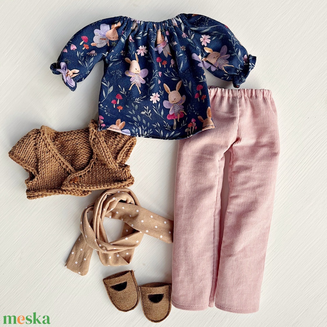 Téli ruha szett - játék & sport - baba & babaház - öltöztethető baba - Meska.hu