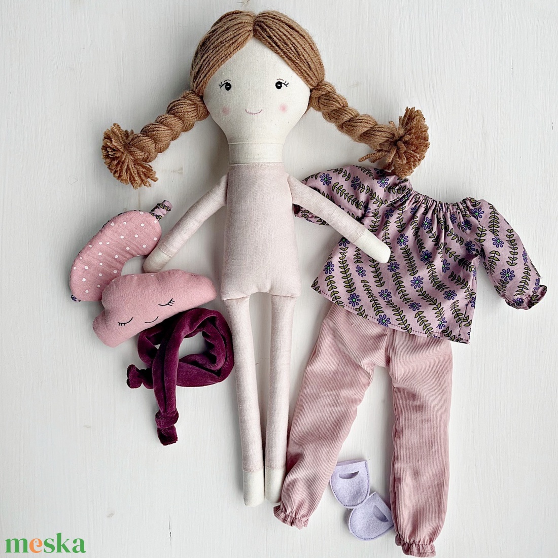 Tilda 2 textilbaba - játék & sport - baba & babaház - öltöztethető baba - Meska.hu