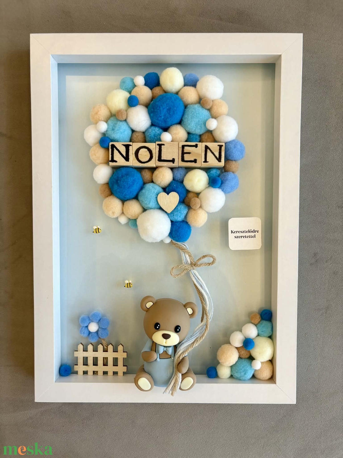 Pompon Memories - egyedi, neves, kézzel készített gyerekszoba dekoráció - baba - mama - babaszoba dekoráció - babanév dekoráció - Meska.hu