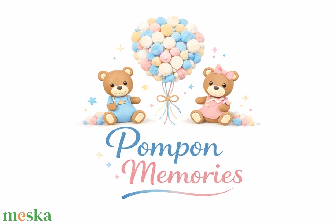Pompon Memories - egyedi, neves, kézzel készített gyerekszoba dekoráció - baba - mama - babaszoba dekoráció - babanév dekoráció - Meska.hu