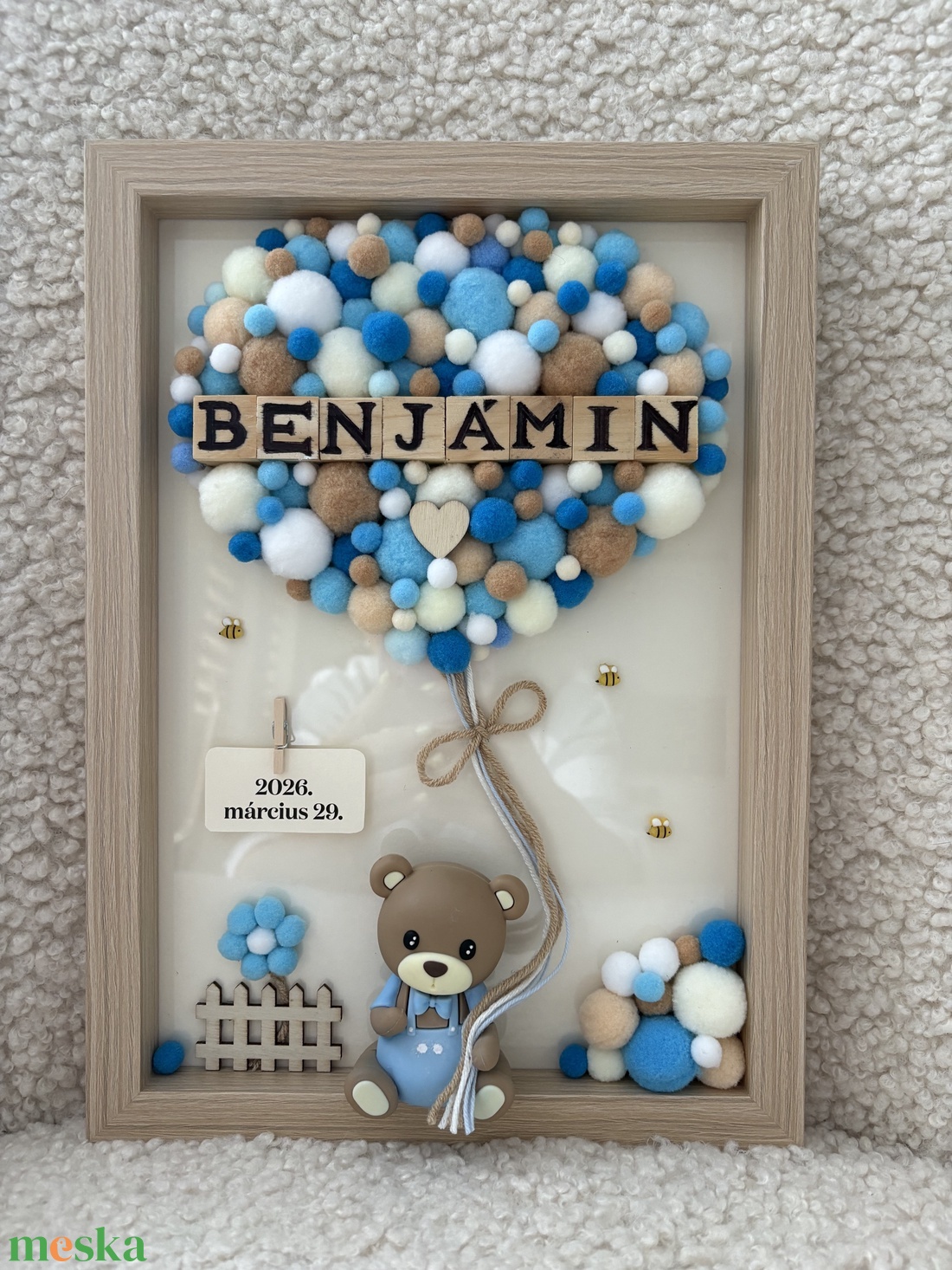 Pompon Memories - egyedi, neves, kézzel készített gyerekszoba dekoráció - baba - mama - babaszoba dekoráció - babanév dekoráció - Meska.hu