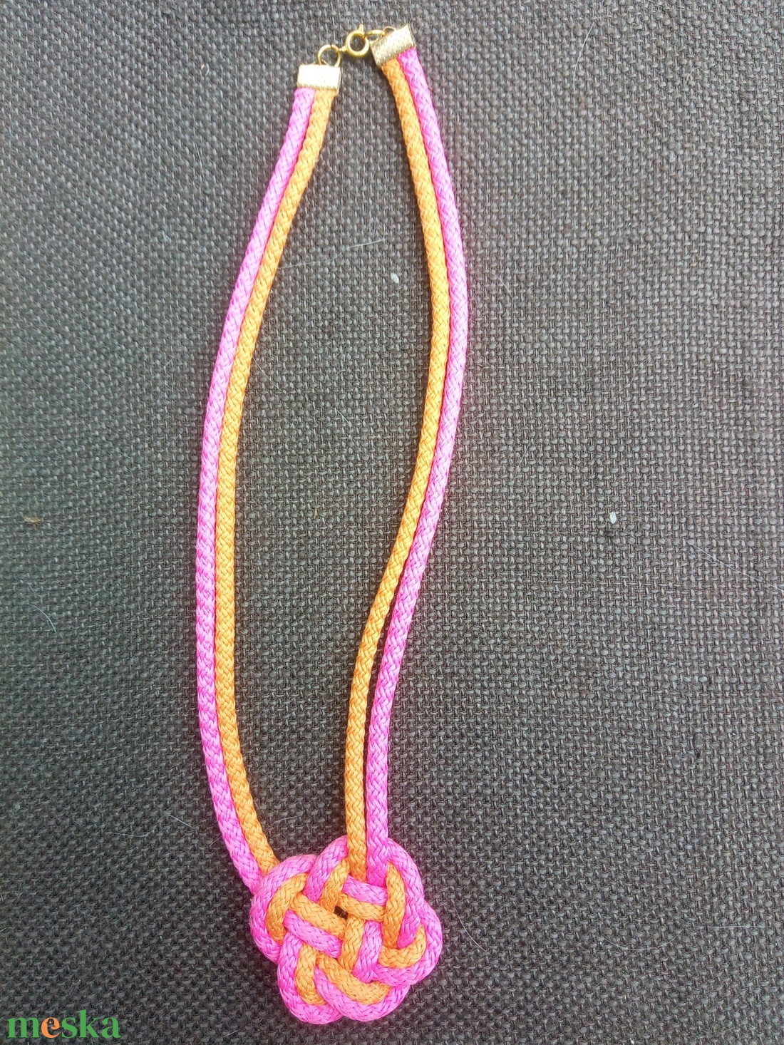 Zsinór nyaklánc  - ékszer - nyaklánc - párhuzamos nyaklánc - Meska.hu