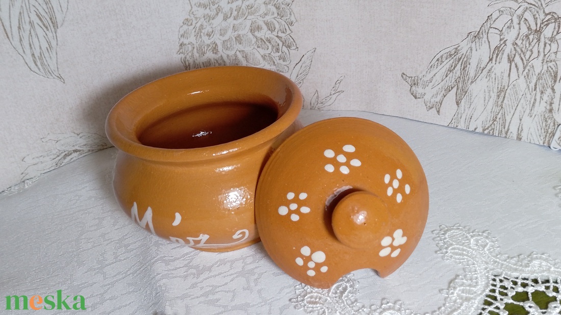 Méztartó - otthon & életmód - konyhafelszerelés, tálalás - konyhai tárolás - méz & vajtartó - Meska.hu
