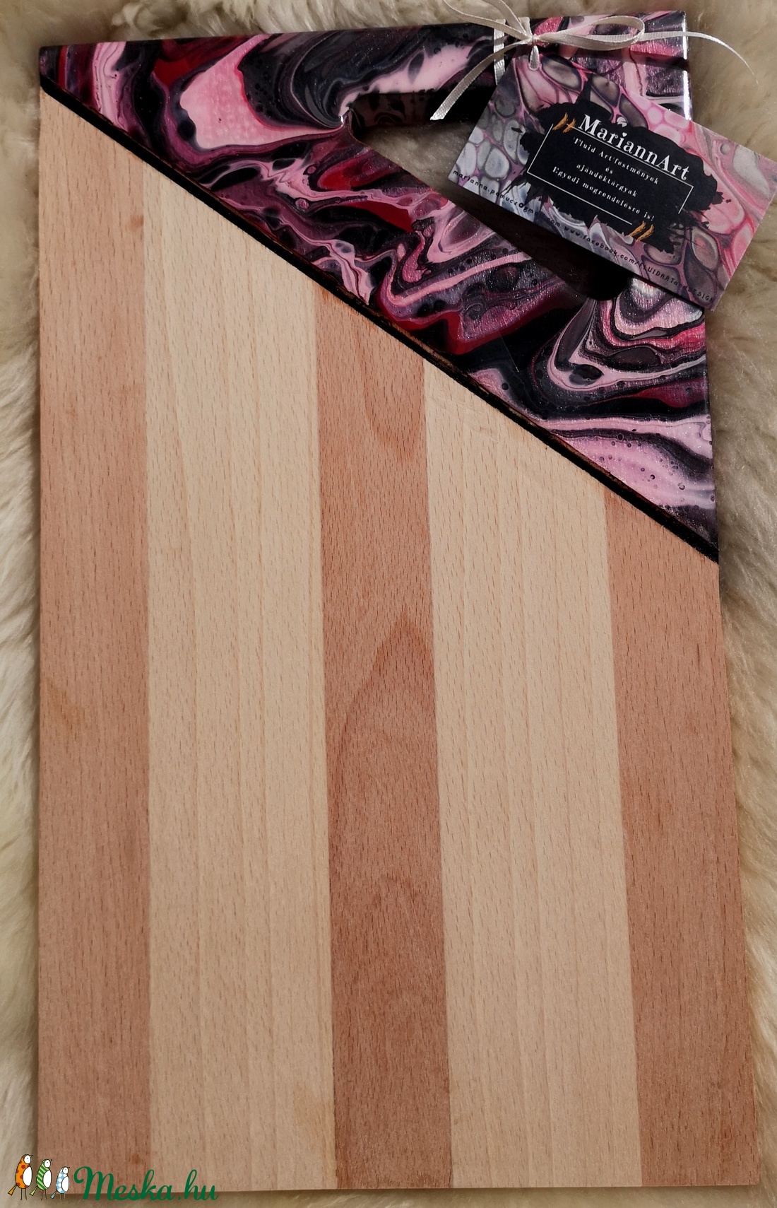 Fluid art vágódeszka -  - Meska.hu