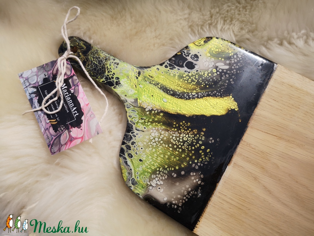 Fluid art vágódeszka  -  - Meska.hu