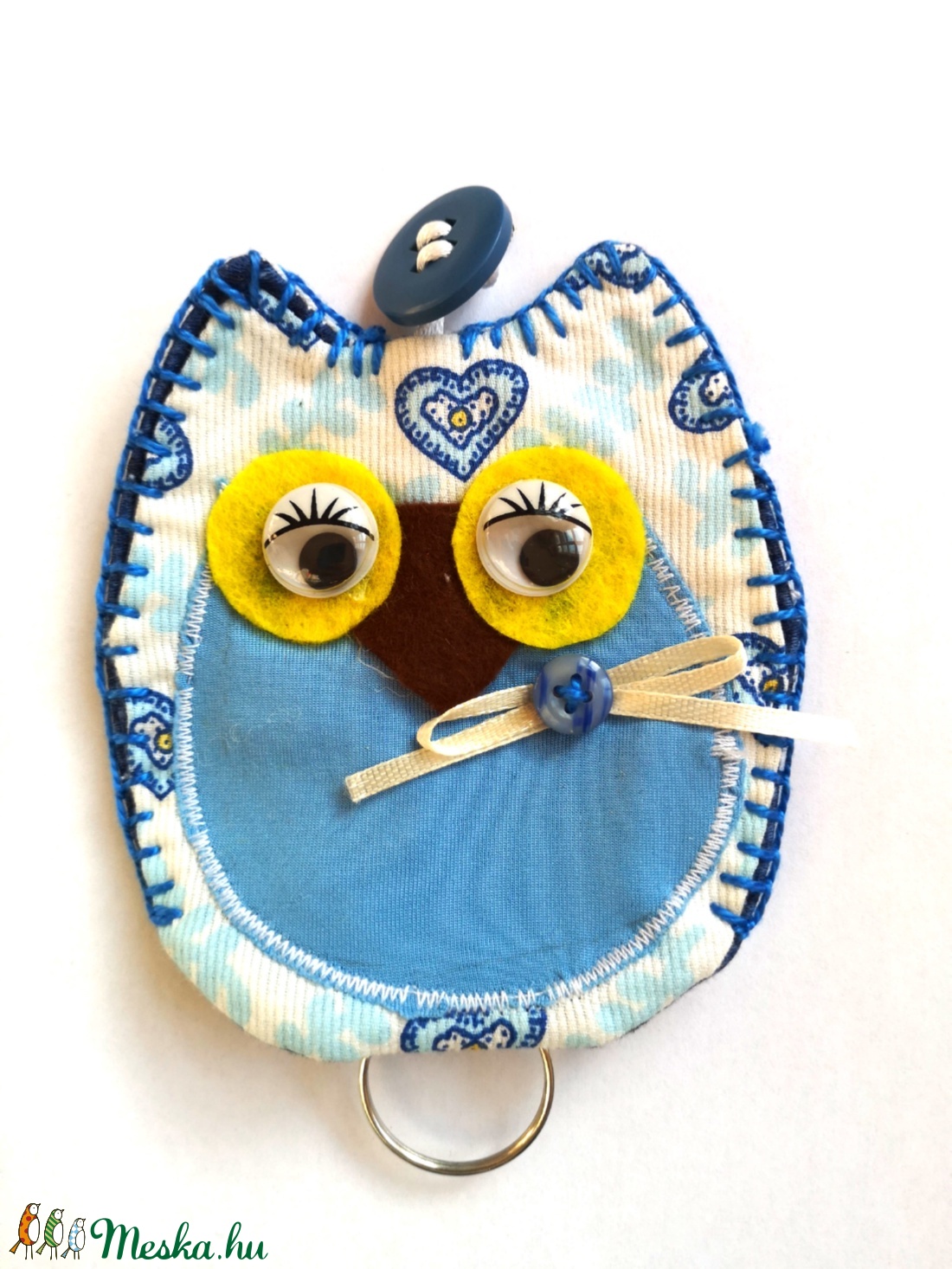 Bagoly kulcstartó/kulcstok -  - Meska.hu