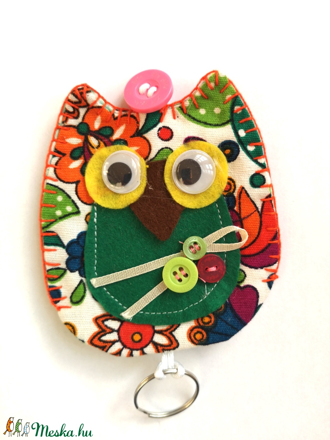 Bagoly kulcsatartó/kulcstok -  - Meska.hu