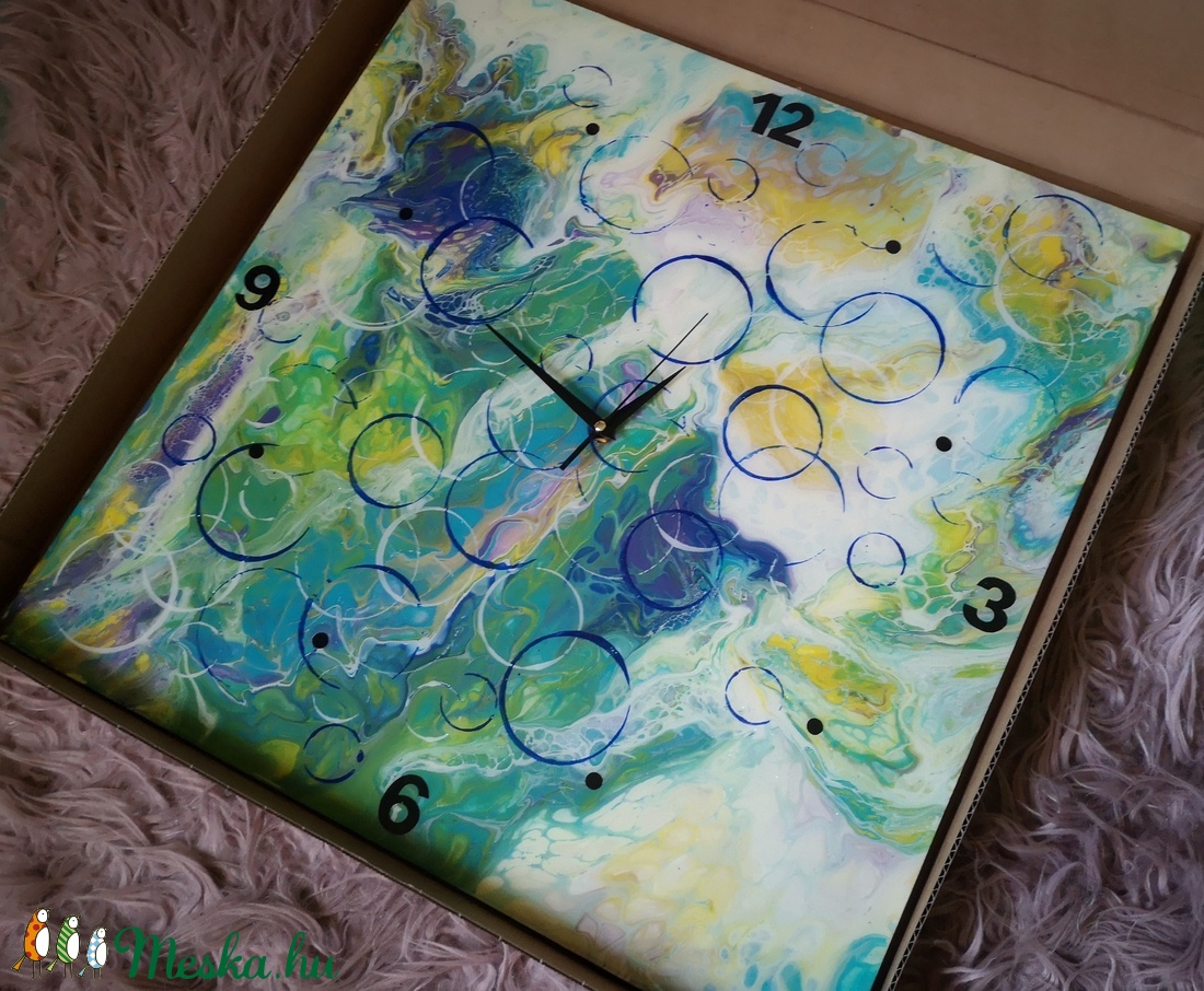 Fluidart óriás falióra  - otthon & életmód - dekoráció - Meska.hu