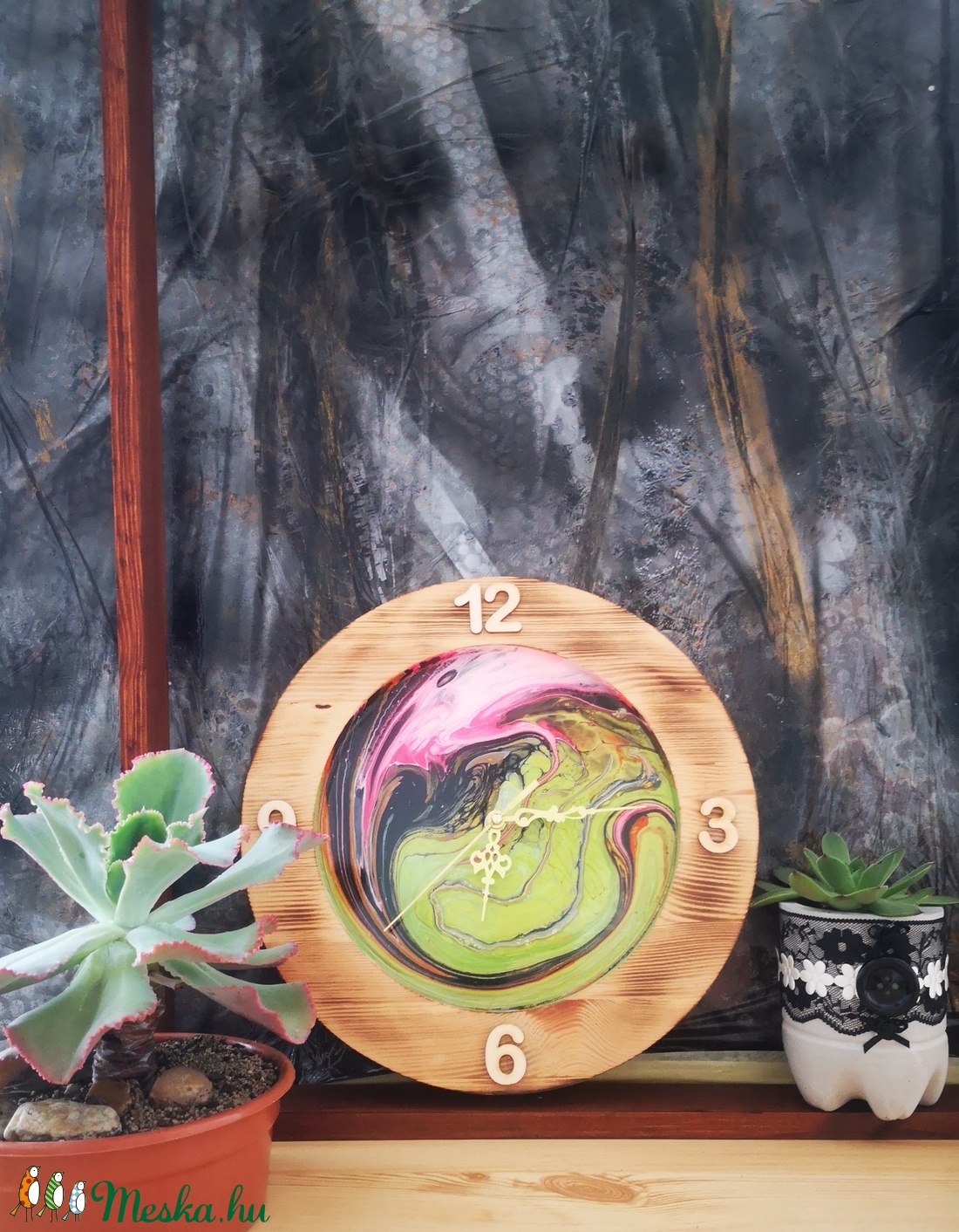 Fluid art fali óra - otthon & lakás - dekoráció - falióra & óra - Meska.hu Fluid art fali óra - otthon & lakás - dekoráció - falióra & óra - Meska.hu