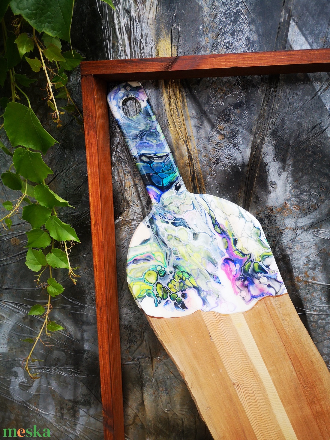 Fluid art absztrakt vágódeszka  -  - Meska.hu