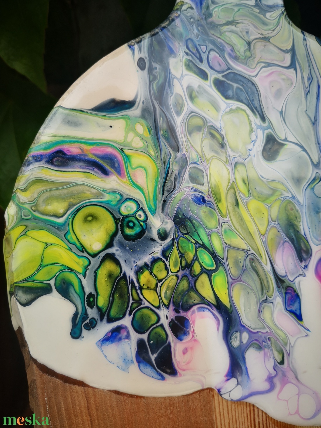 Fluid art absztrakt vágódeszka  -  - Meska.hu