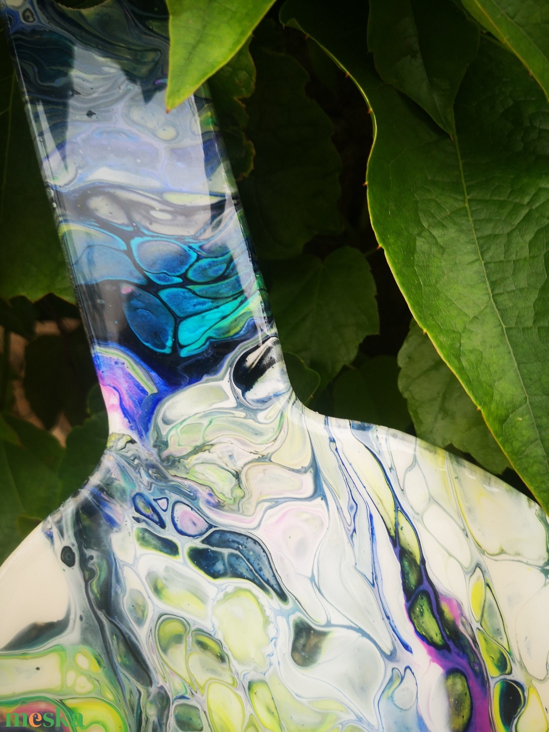 Fluid art absztrakt vágódeszka  -  - Meska.hu