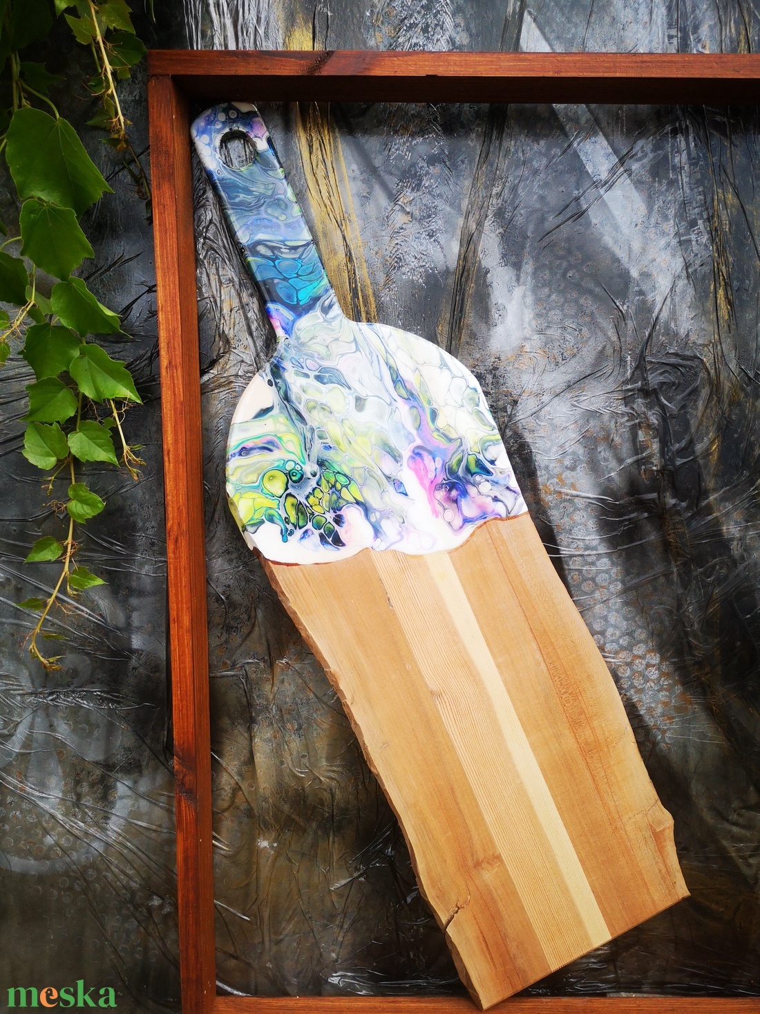 Fluid art absztrakt vágódeszka  -  - Meska.hu