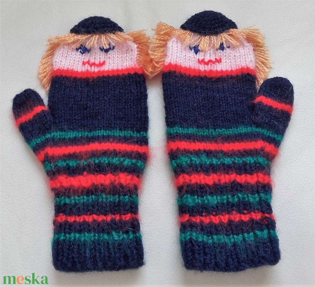 Vidám kesztyű - ruha & divat - sál, sapka, kendő - kesztyű - Meska.hu