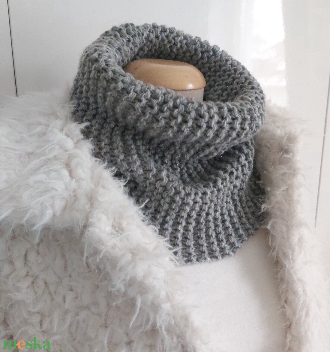 Leáraztam! Szürke csősál  - ruha & divat - sál, sapka, kendő - sál - Meska.hu